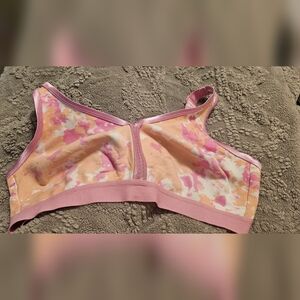 Avenue Pink & Peach Tie-Dye Wireless Tee Shirt Bralette